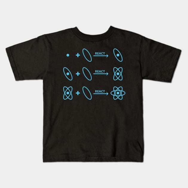 ReactJS Kids T-Shirt by mangobanana